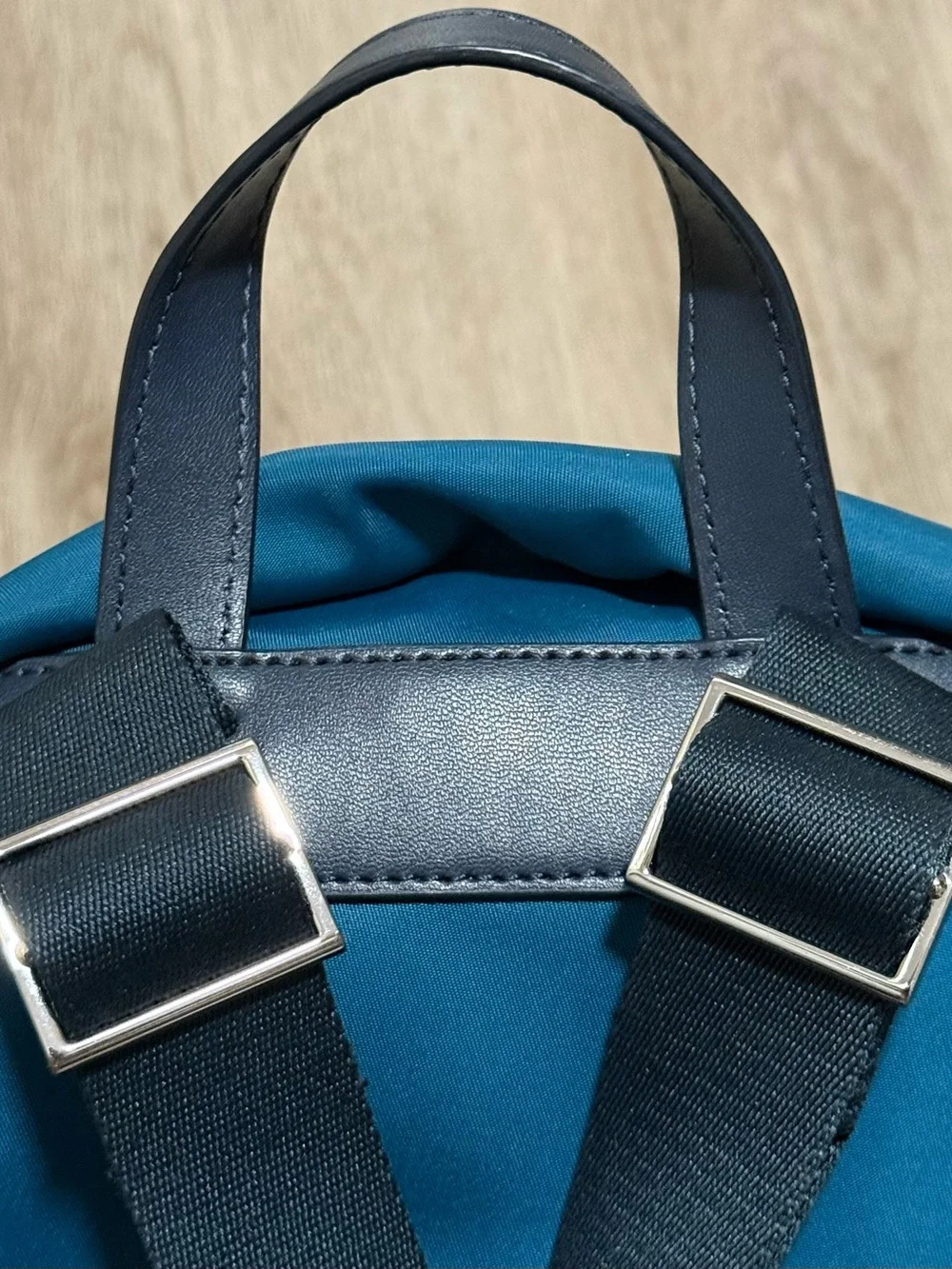 Kate Spade New York Chelsea Backpack Purse Handbag Blue Teal Nylon